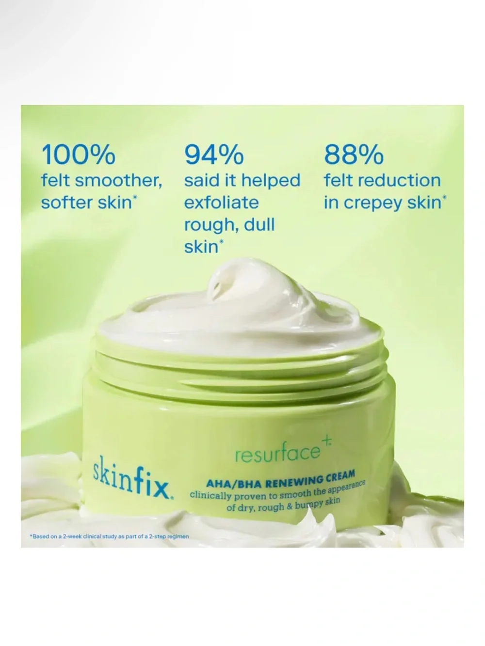 skinfix Resurface AHA/BHA Renewing Cream — Lime Body Moisturizer